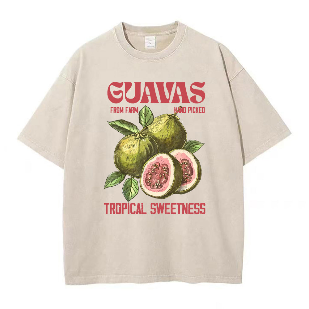 グアバのトロピカルな甘さのユニセックスTシャツ
