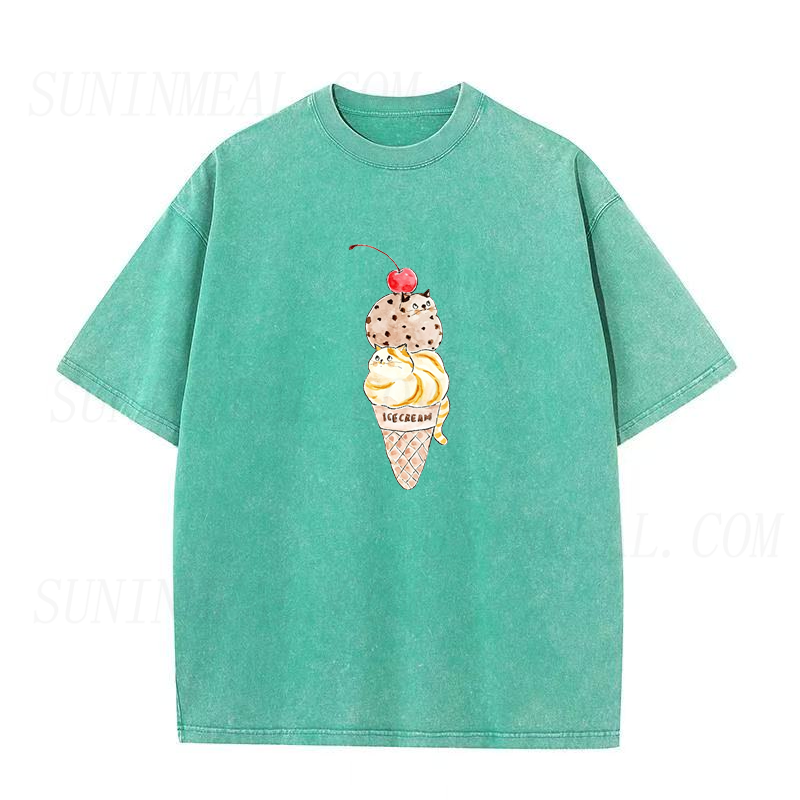 Cat Ice Cream Unisex Tee