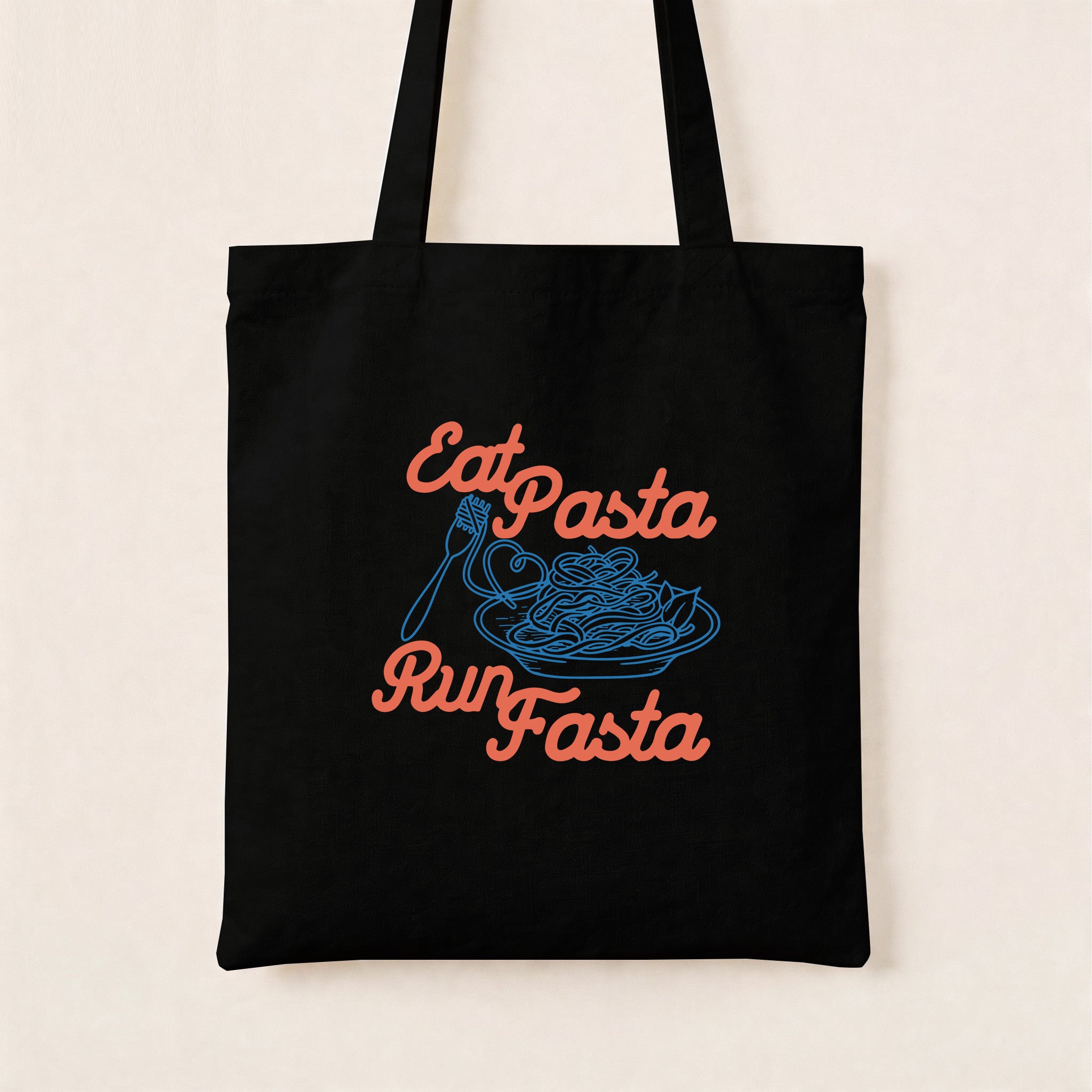 Eat Pasta Run Fasta Canvas Tote Bag