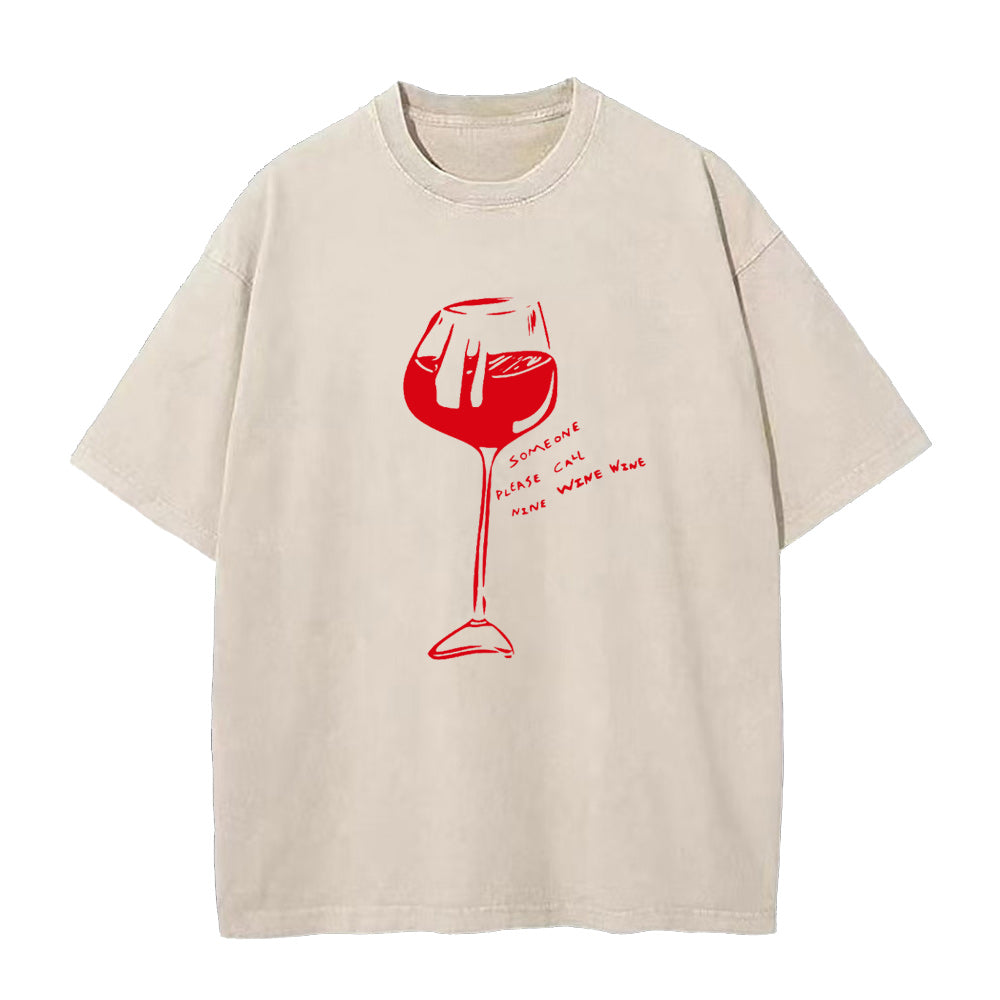 someone please call nine wine wine Unisex Tee