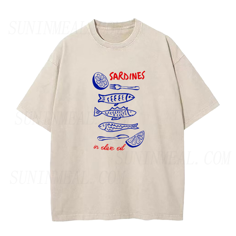 Sardines in Olive Oil Unisex Tee