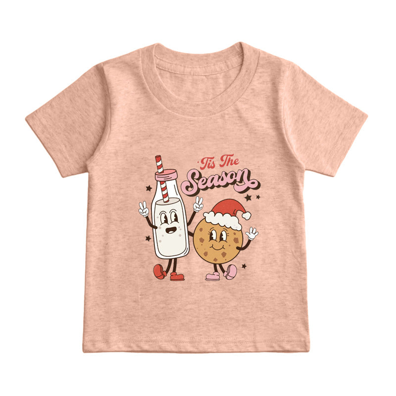 Christmas Milk and Cookies Kids T-Shirt
