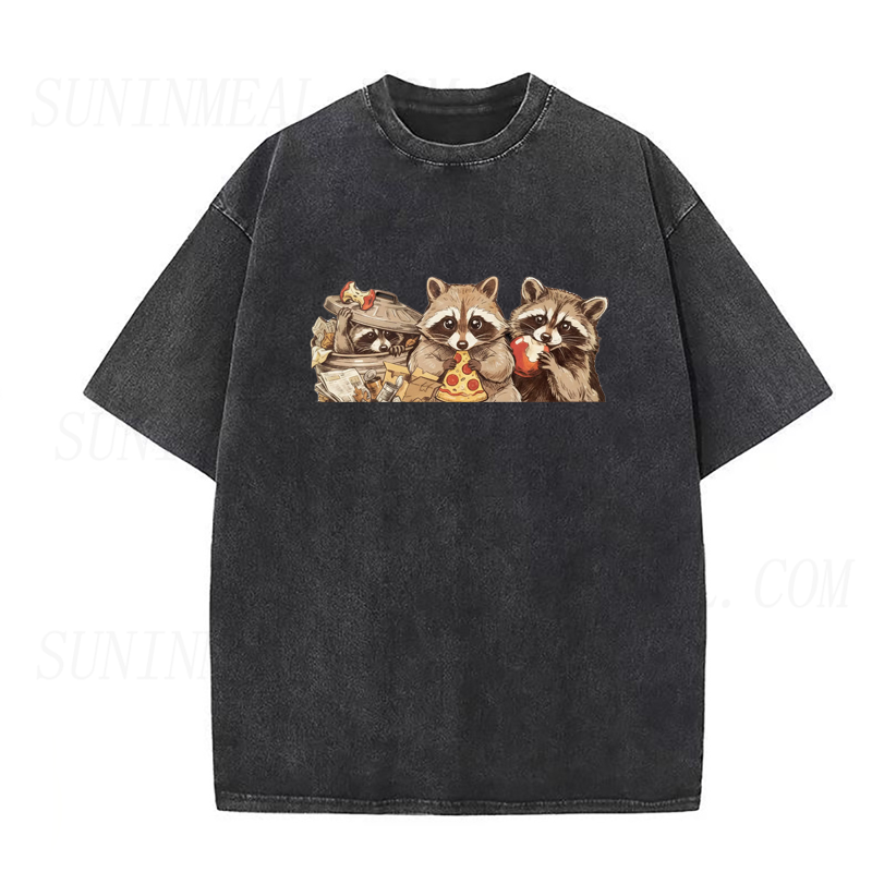 Raccoon Pizza Time Unisex Tee