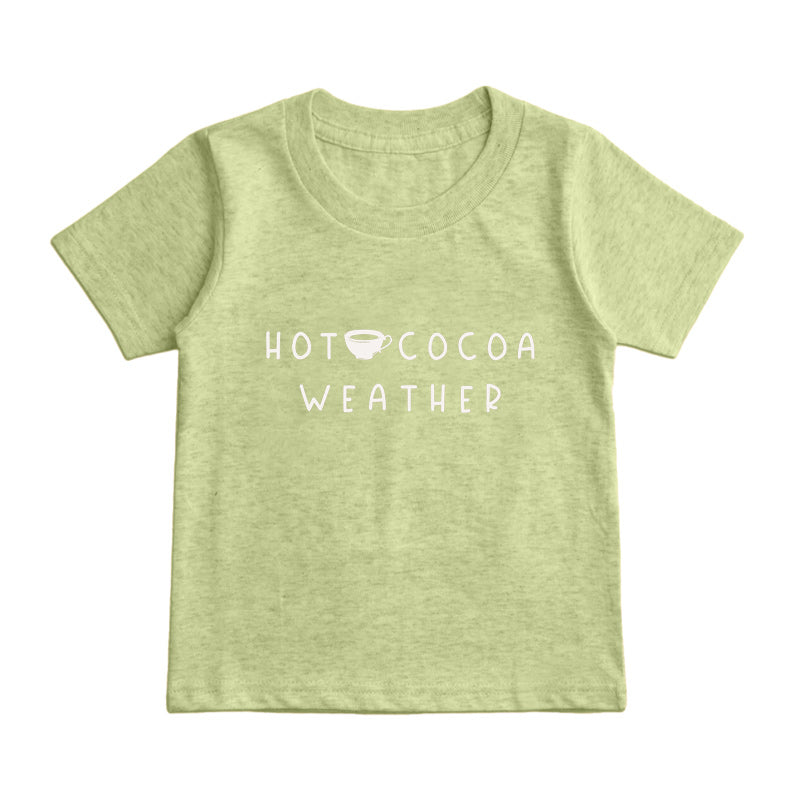 Hot Cocoa Weather Kids T-Shirt