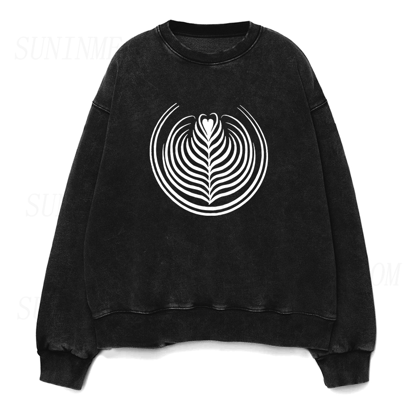 coffee latte art Unisex Crewneck Sweatshirt