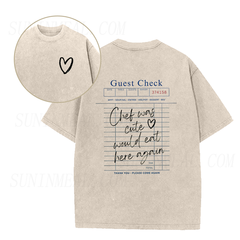 Chef Was Cute Would Eat Here Again Unisex Tee