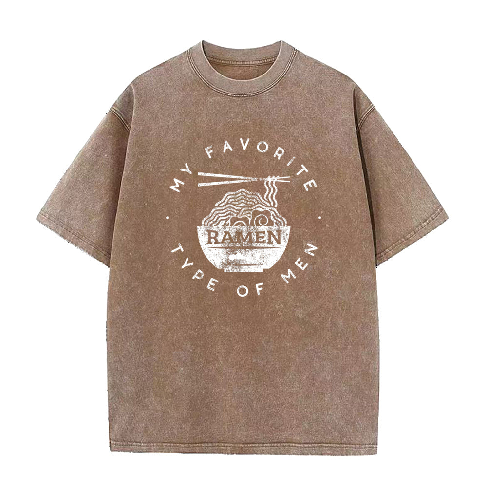 好きなタイプのメンズユニセックスTシャツ