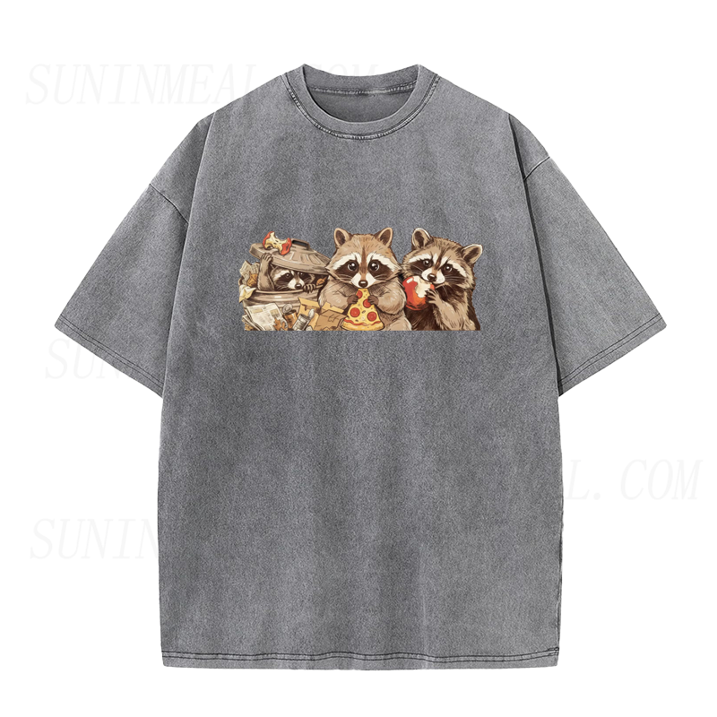 Raccoon Pizza Time Unisex Tee