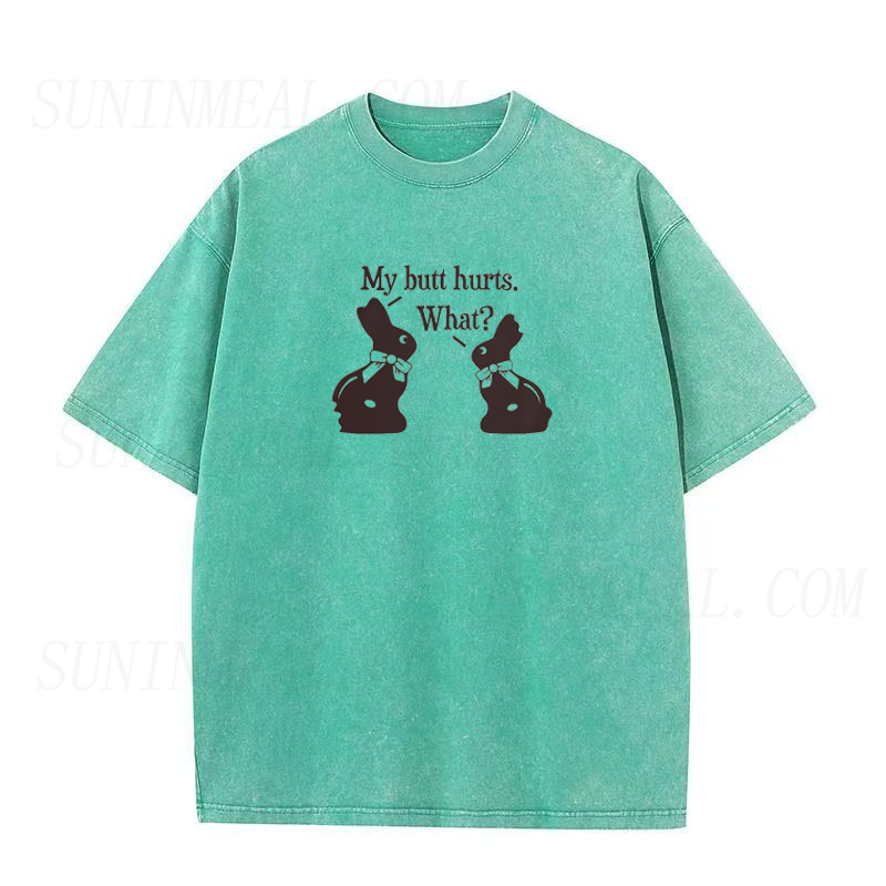 My Butt Hurts Funny Rabbit Unisex Tee