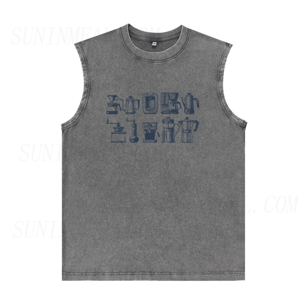 Vintage Coffee Machine Unisex Tank Top