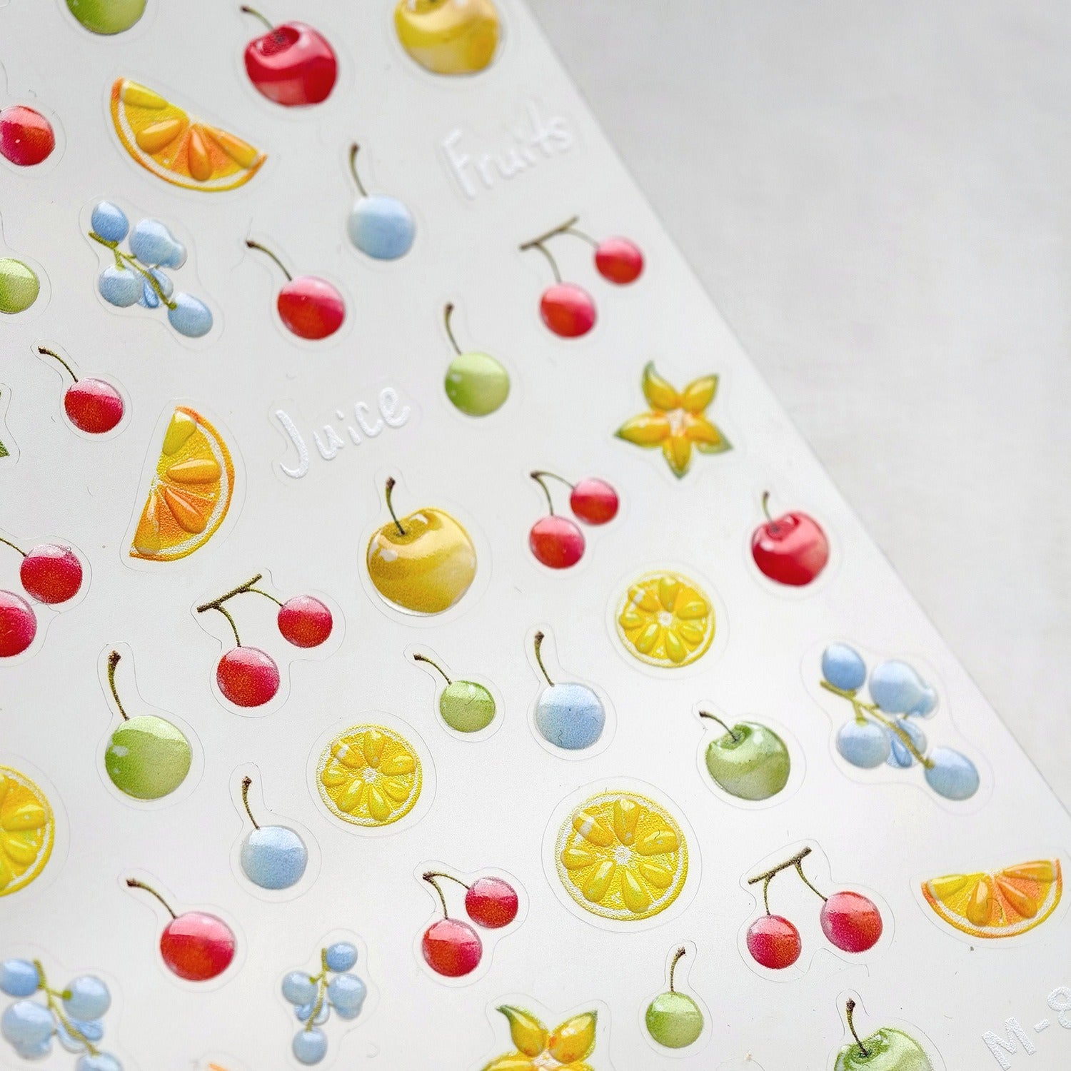 Cute Fruit 5D Nail Sticker