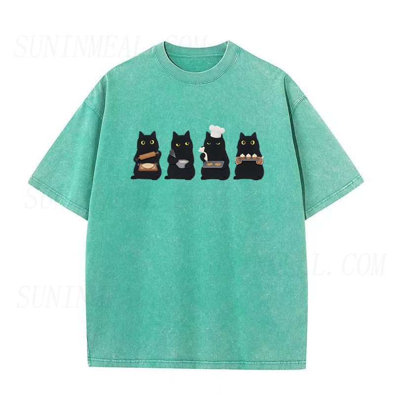 Black Cat Baking Unisex Tee