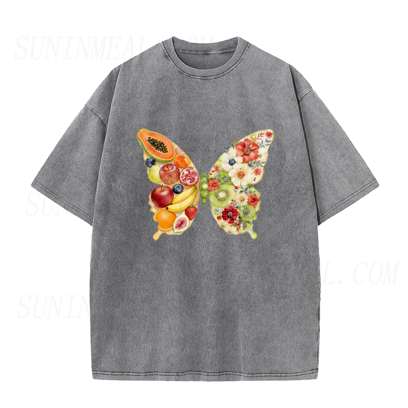Fruit & Floral Butterfly Unisex Tee