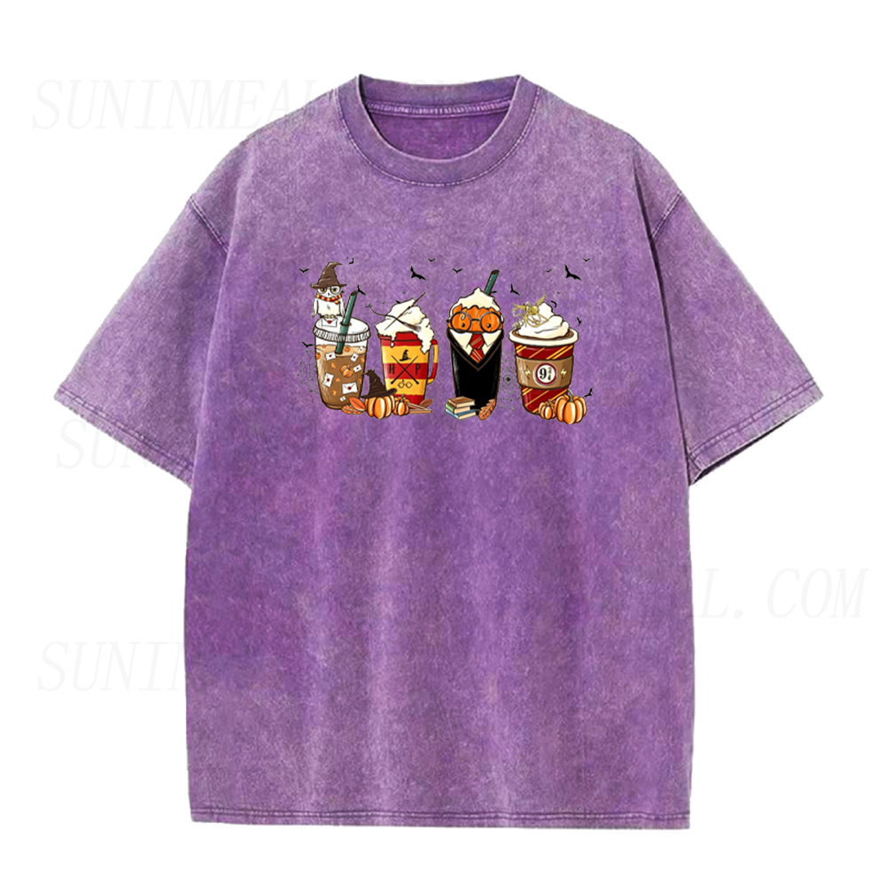 Latte Coffee Halloween Unisex Tee