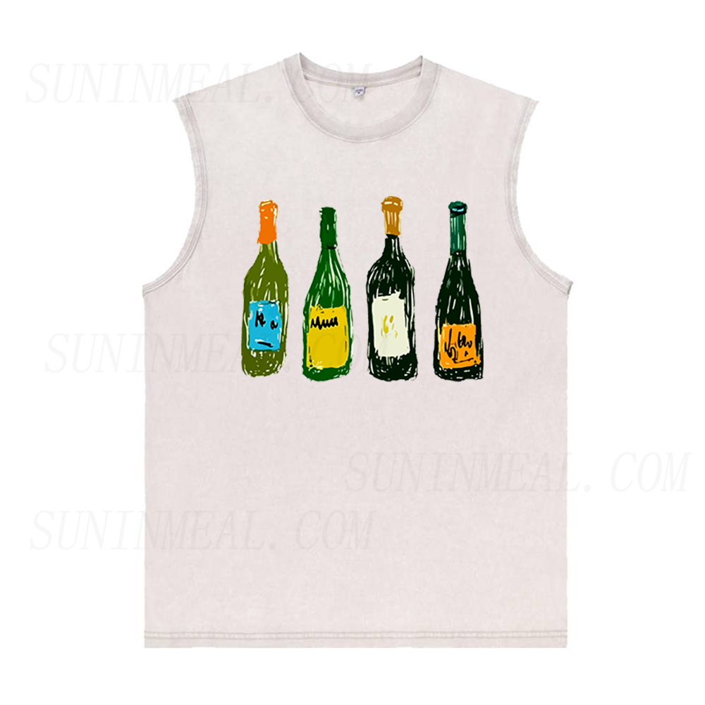 Wine Bottles Unisex Tank Top