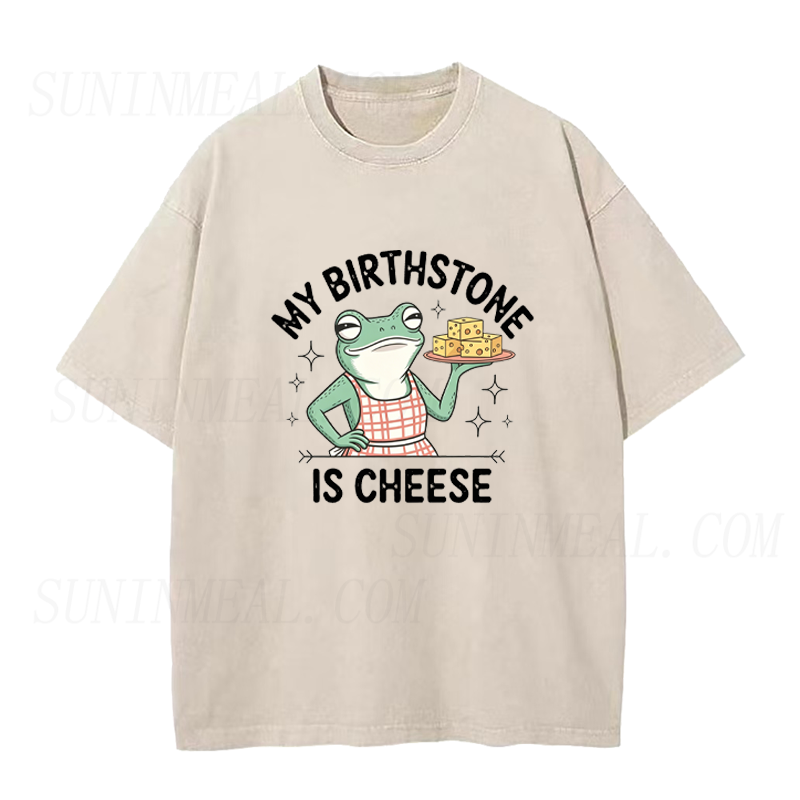 My Birthstone is Cheese Frog Unisex Tee