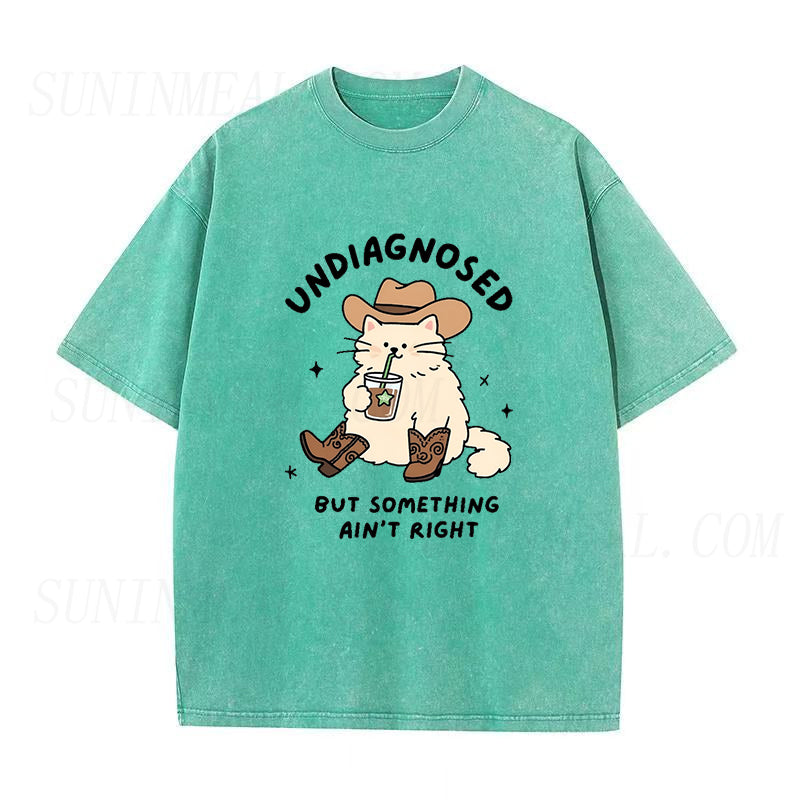 Undiagnosed But Something Ain't Right Cowboy Unisex Tee