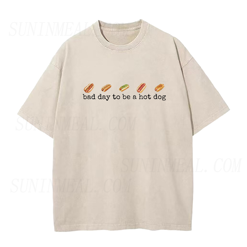 Bad Day To Be A Hotdog Unisex Tee