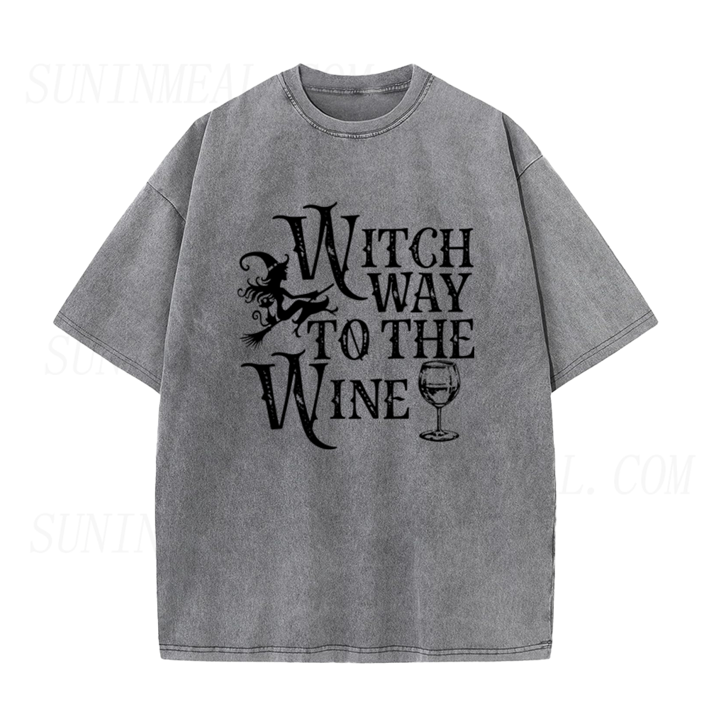 Witch Way to The Wine Unisex Tee