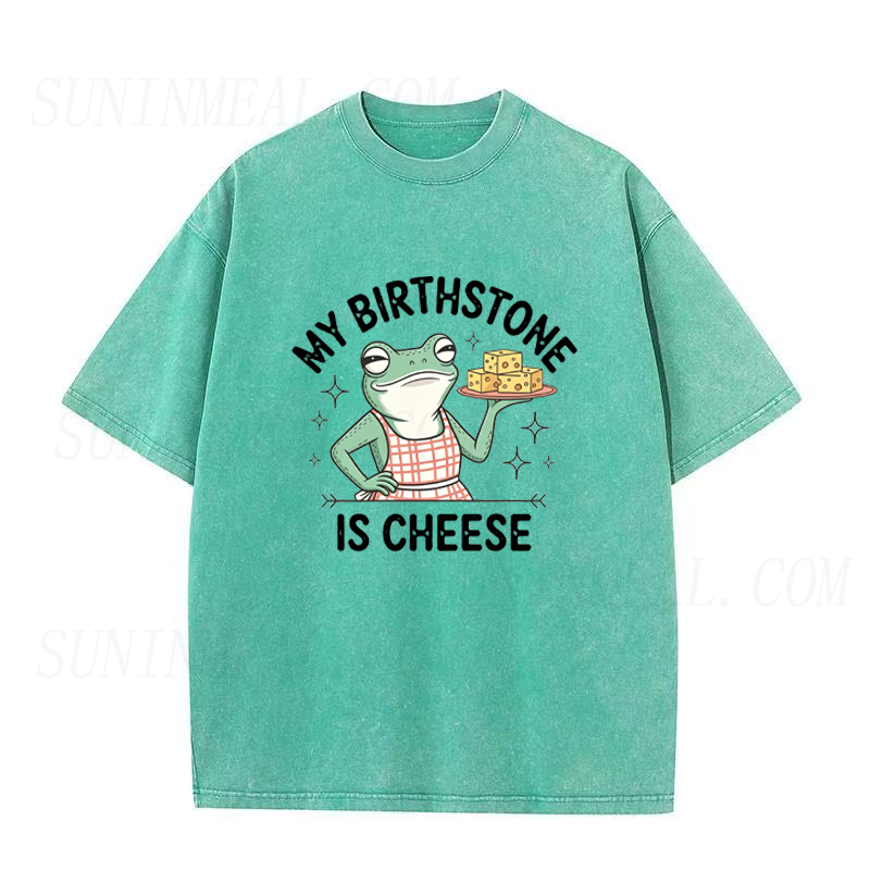 My Birthstone is Cheese Frog Unisex Tee