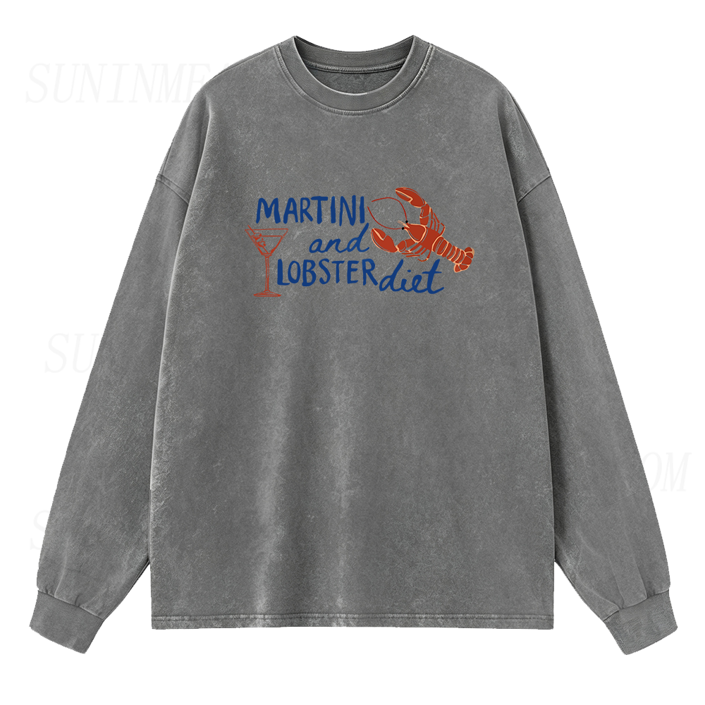 Martini and Lobster Diet Long Sleeve Unisex Tee