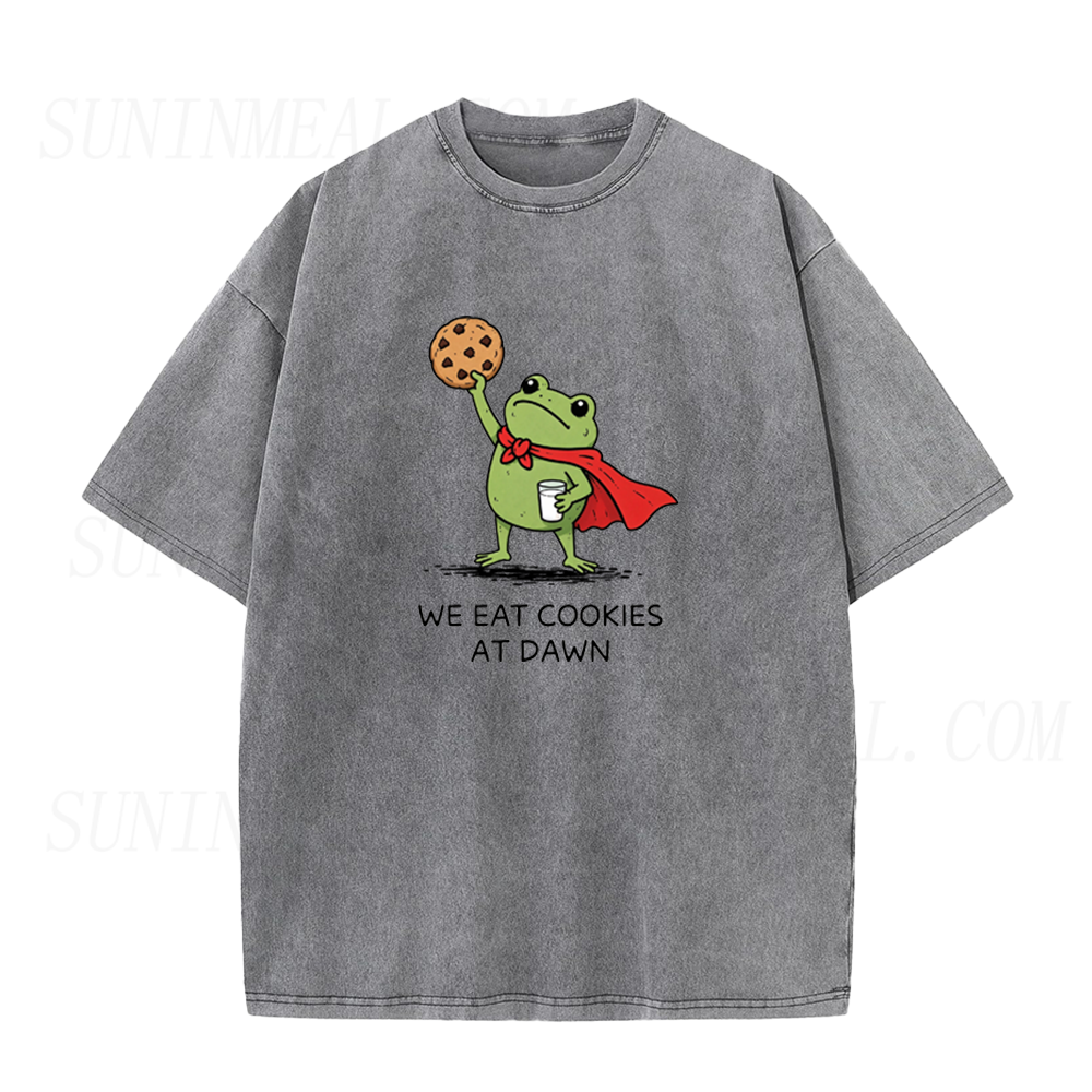 We Eat Cookies At Dawn Funny Frog Unisex Tee