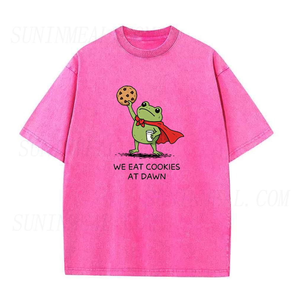 We Eat Cookies At Dawn Funny Frog Unisex Tee