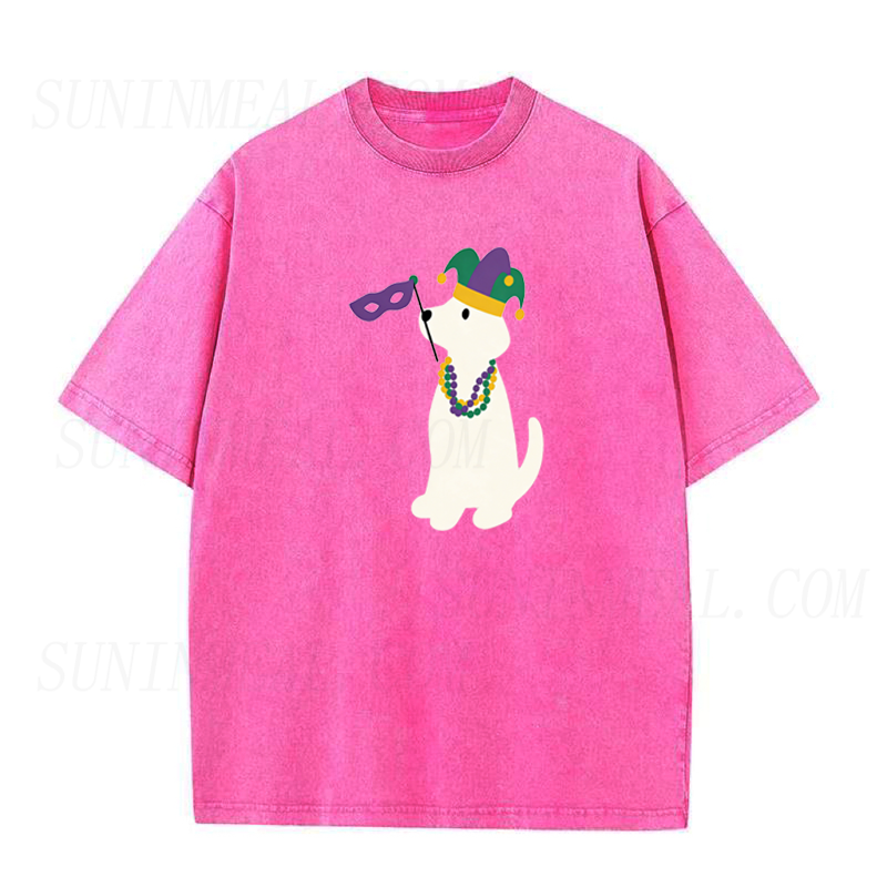 Dog Mardi Gras Flag Tee