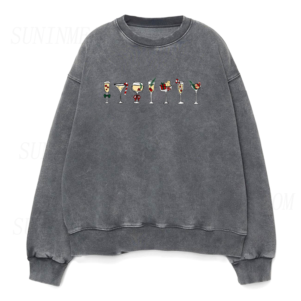 Christmas Cocktail Unisex Crewneck Sweatshirt