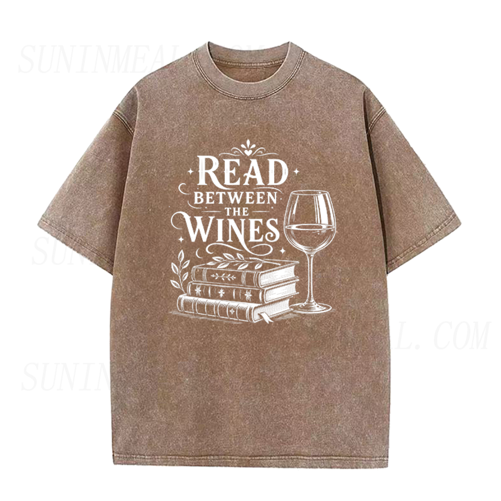 Read Between The Wines Book And Wine Lover Unisex Tee