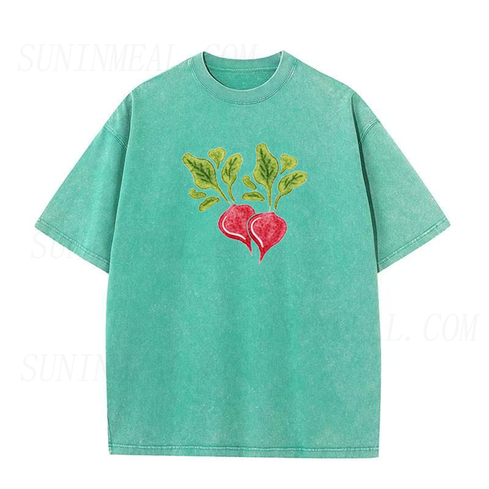 Watercolor Radish Botanical Unisex Tee