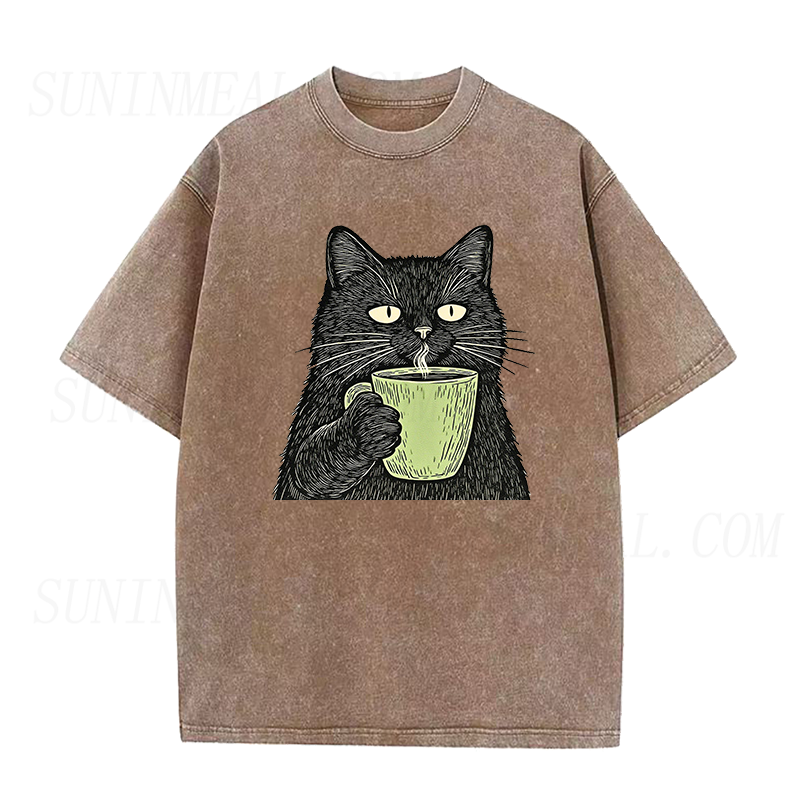 Black Cat Coffee Unisex Tee