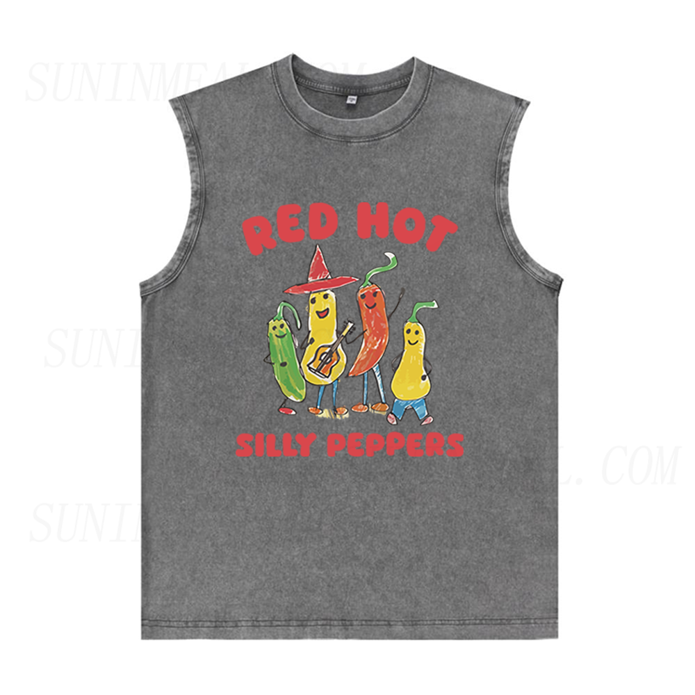 Red Hot Silly Peppers Unisex Tank Top