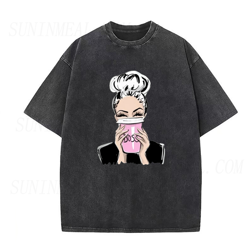 Coffee Drinking Boss Lady Tee