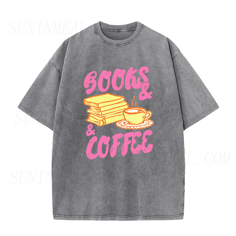 Books & Coffee Unisex Tee