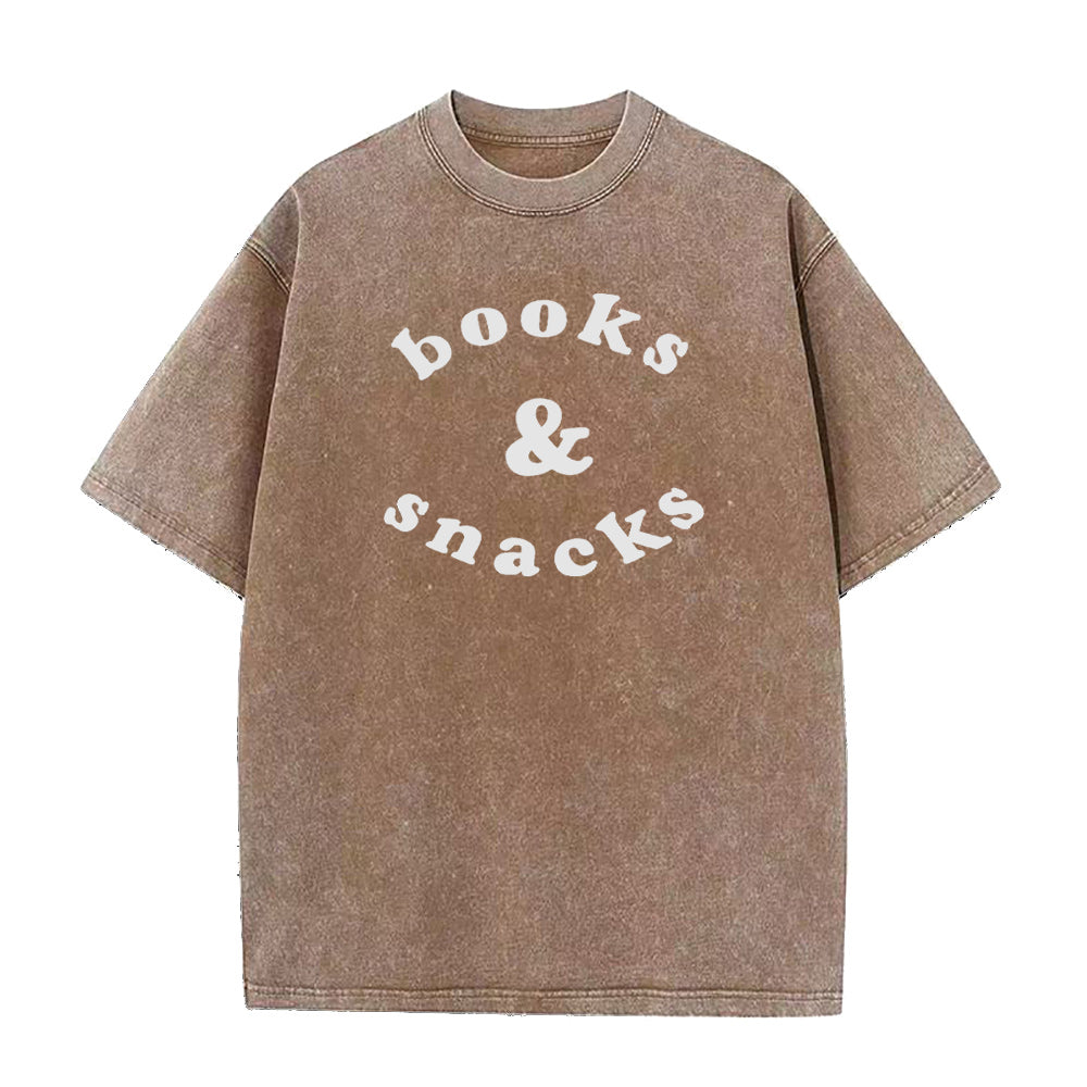 Books & Snacks Unisex Tee