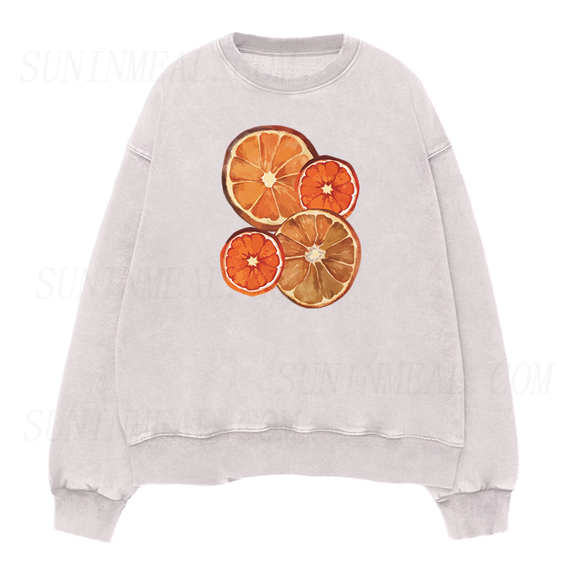 Dried Orange Slice Unisex Crewneck Sweatshirt