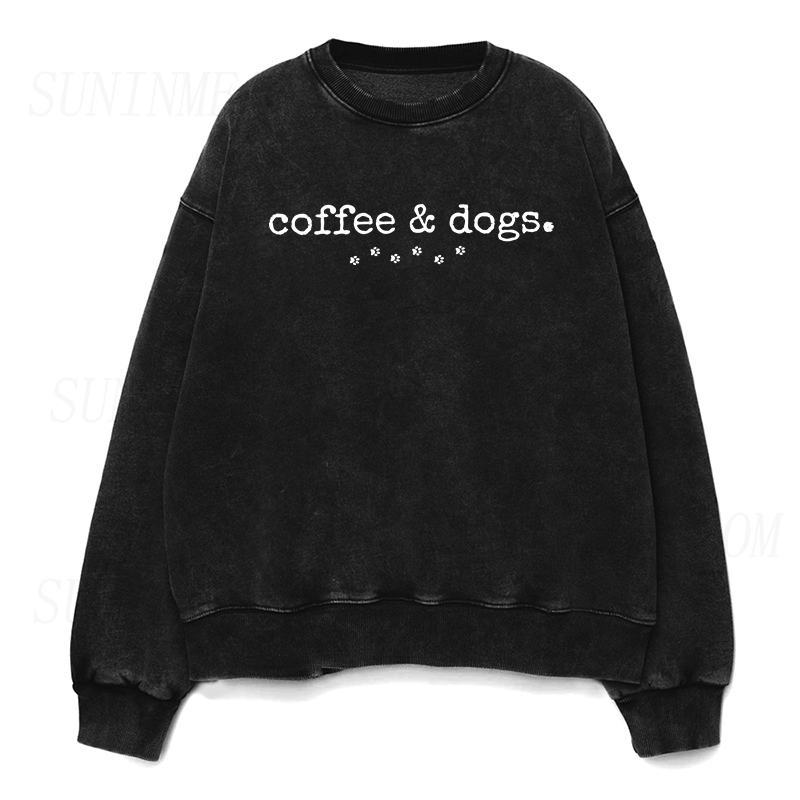 Coffee & Dogs Unisex Crewneck Sweatshirt