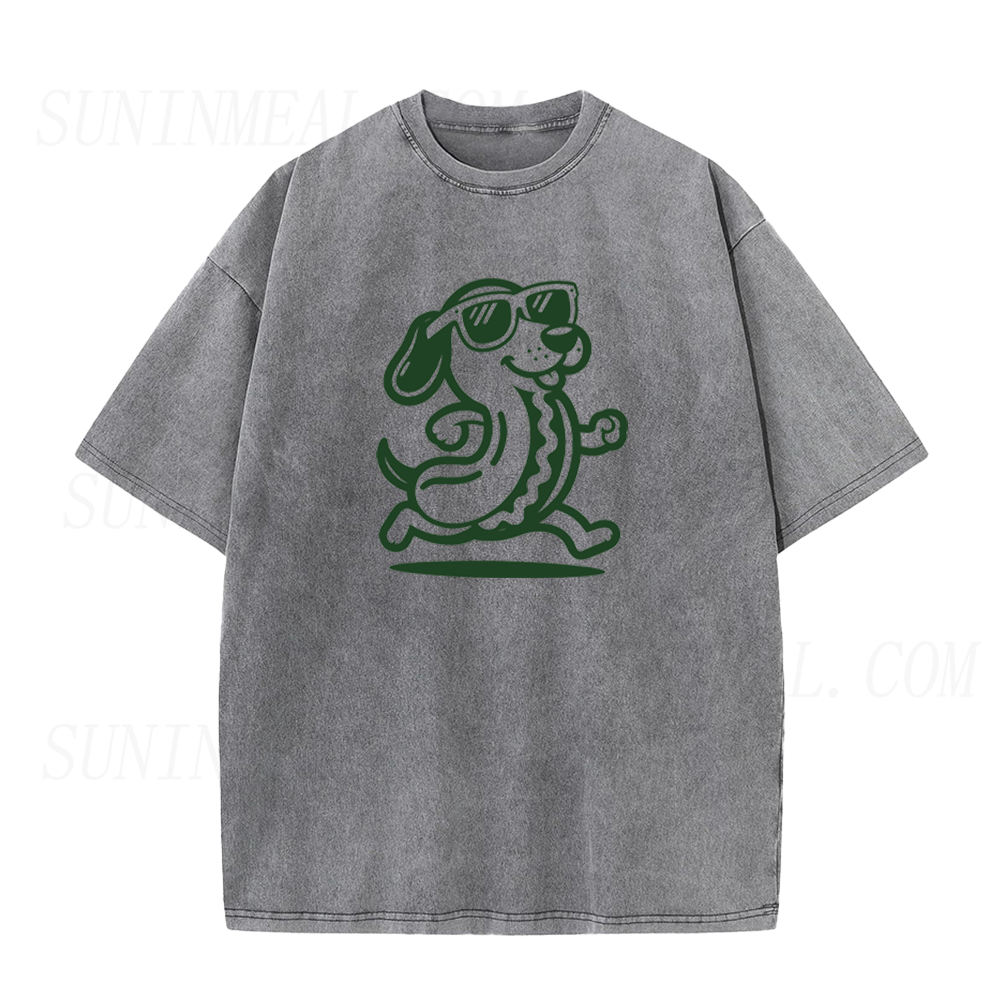 Running Hot Dog Dog Unisex Tee