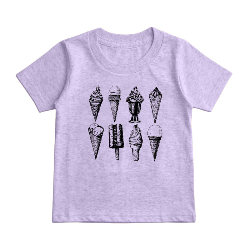 Minimalist Ice Cream Kids T-Shirt