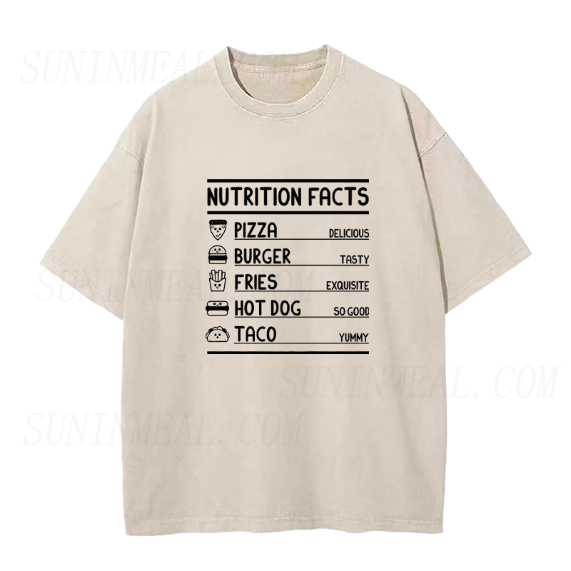Comfort Food Nutrition Label Unisex Tee