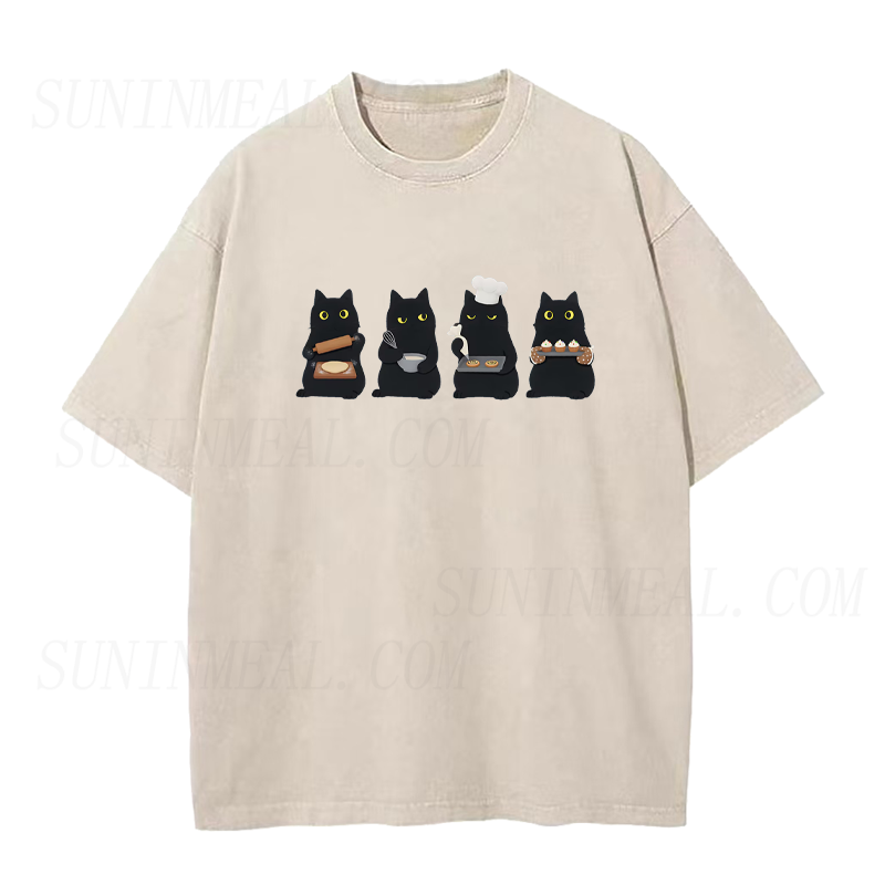Black Cat Baking Unisex Tee