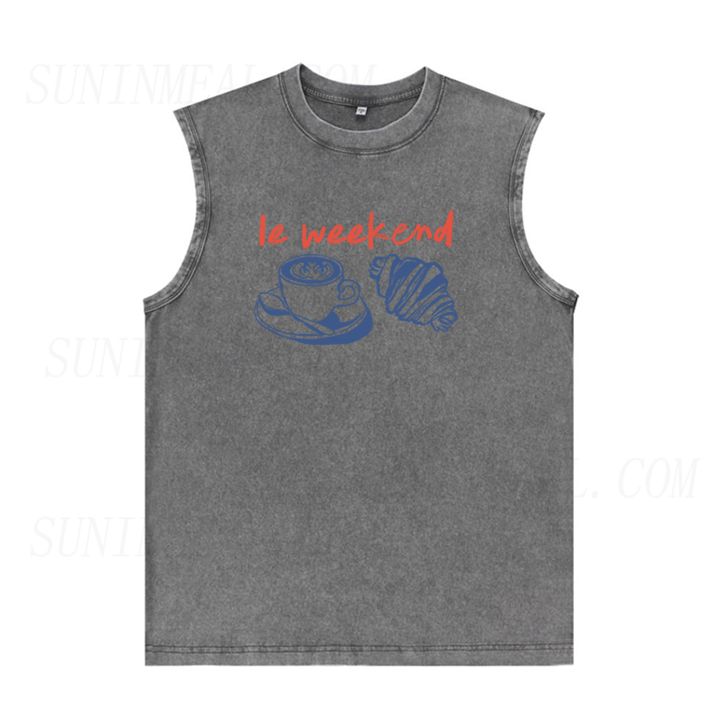 Le Weekend Coffee Unisex Tank Top