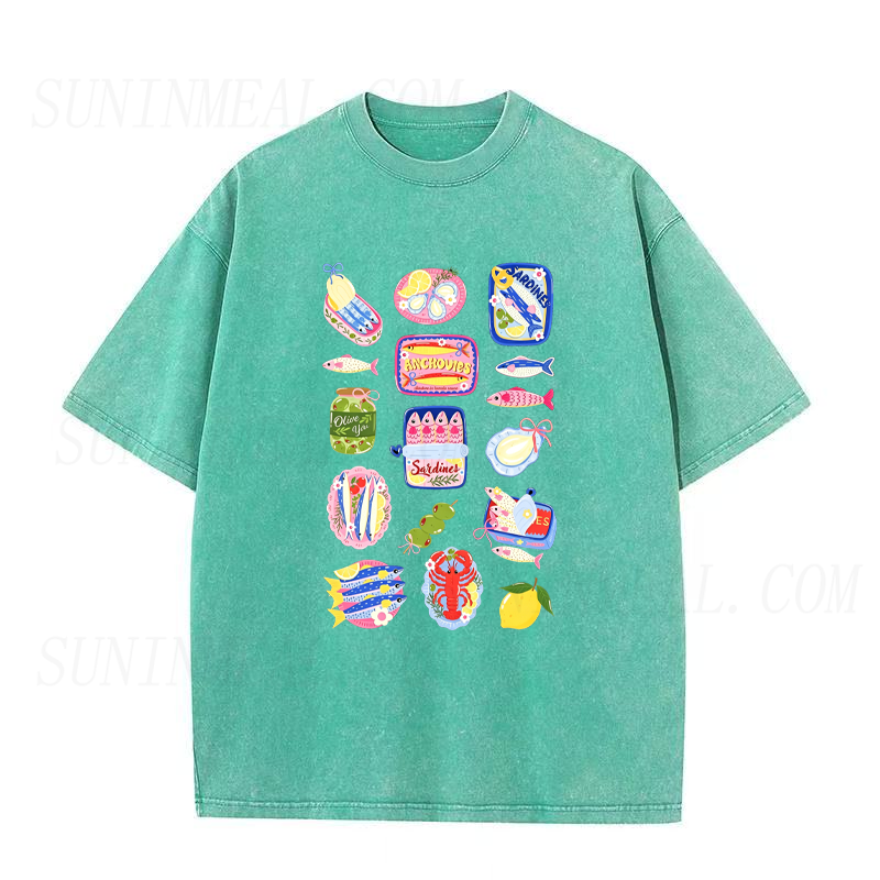 Vintage Sardine&Summer Vibes Unisex Tee
