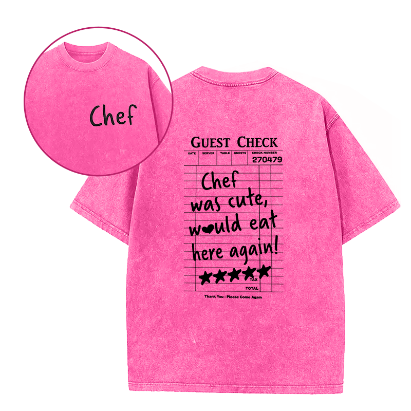 Chef Was Cute Unisex Tee