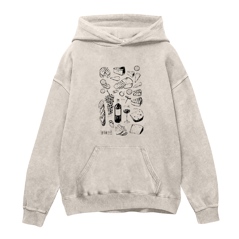 Wine and Cheese Unisex Hoodie