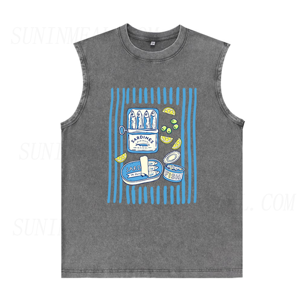 Sardine Tin Day Unisex Tank Top