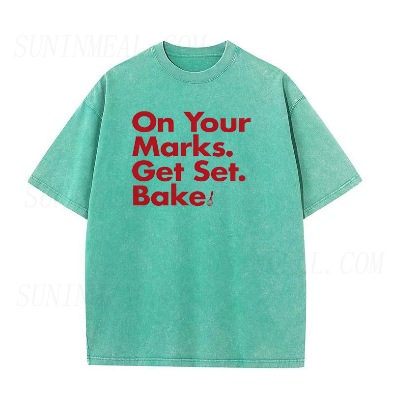 On Your Marks Get Set  Bake Unisex Tee