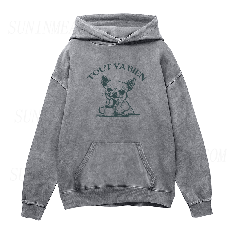 Chihuahua with Coffee Unisex Hoodie