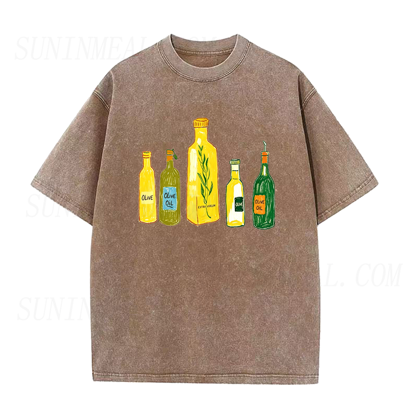 Olive Oil Bottles Unisex Tee